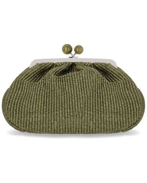 Weekend by Maxmara Pasticcino Fortuna Medium Khaki Clutch - Green