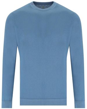 Bob Maglia Girocollo Chall Jeans - Blu