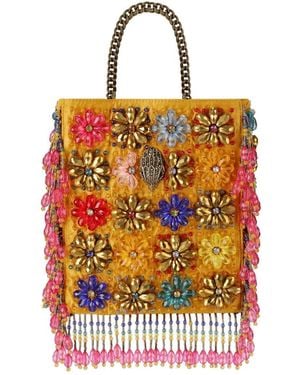 Kurt Geiger Beaded Handbag - Orange