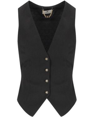 Elisabetta Franchi Vest - Black