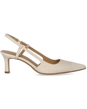 Michael Kors Alora Light Cream Slingback Pump - White