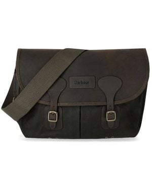 Barbour Tarras Wax Olijfe Crossbodytas - Bruin