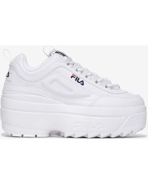 Designer White Fila Chunky Sneakers for Women Up to 60 off Lyst
