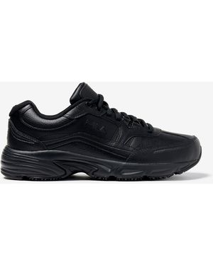 Fila Memory Workshift Slip Resistant Wide Width Shoe - Black