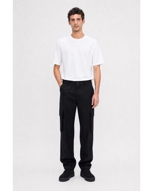 Filippa K Wool Twill Cargo Trousers - Black