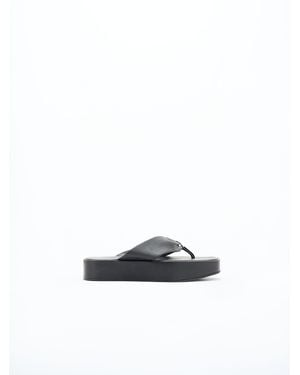 Filippa K Flatform Flip Flops - White