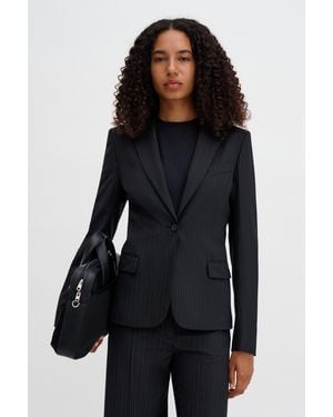 Filippa K Sasha Pinstripe Blazer - Black