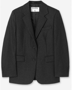 Filippa K Delilah Flannel Blazer - Black