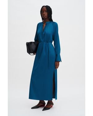 Filippa K Gathered Raglan Dress - Blue