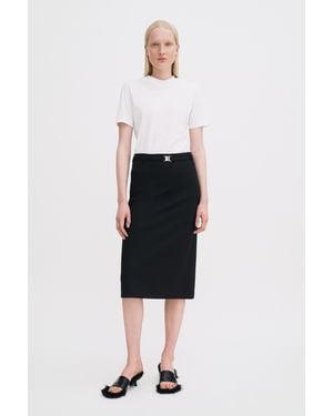Filippa K Belted Jersey Skirt - Blue