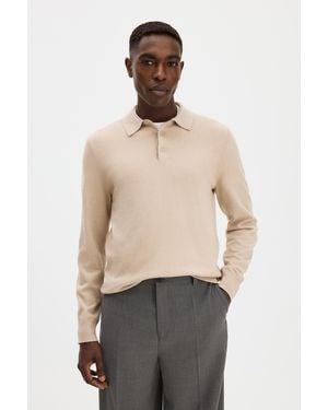 Filippa K Knitted Polo Shirt - Natural