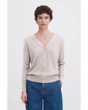 Filippa K Silk Mix V-Neck Cardigan - White