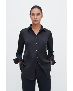 Filippa K Eira Silk Shirt - Blue
