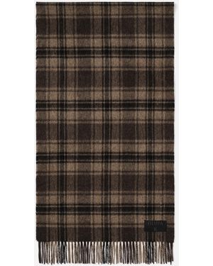 Filippa K Merino Check Scarf - Black