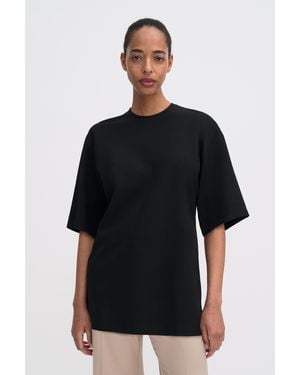 Filippa K Heavy Jersey Oversized Top - Black