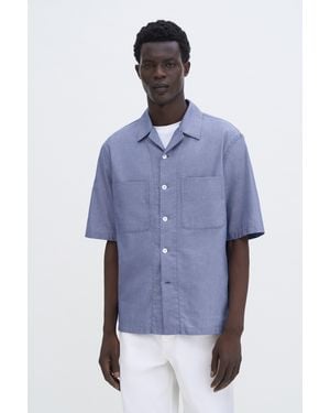 Filippa K Short Sleeve Resort Shirt - Blue