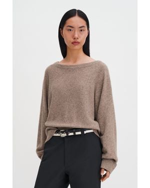 Filippa K Wool Yak Boatneck Sweater - Multicolor