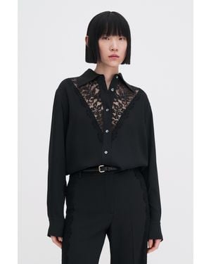 Filippa K Lace Shirt - Black