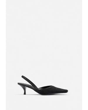 Filippa K Square Slip-In Kitten Heels - White
