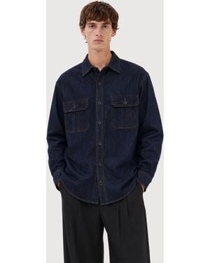 Filippa K Oversize Denim Shirt - Blue