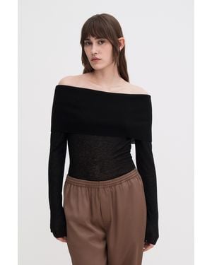 Filippa K Light Off Shoulder Top - Blue