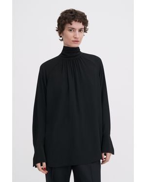 Filippa K Tie Neck Blouse - Black