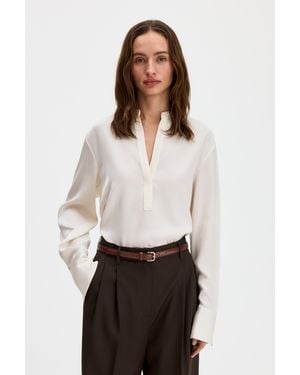 Filippa K Half Placket Blouse - White