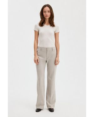 Filippa K Bootcut Wool Trousers - White