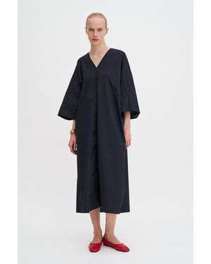 Filippa K V-Neck Cotton Kaftan - Blue