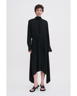 Filippa K Tie Neck Scarf Dress - Black
