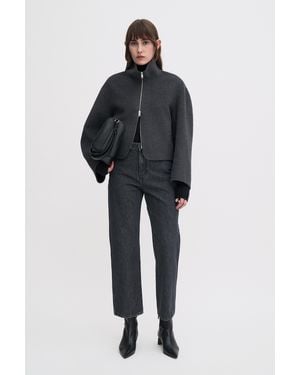 Filippa K High Waisted Cropped Jeans - Black