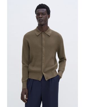 Filippa K Cotton Merino Knit Shirt - Green