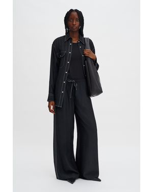 Filippa K Eve Draped Trousers - Blue