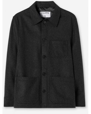 Filippa K Taylor Flannel Jacket - Black