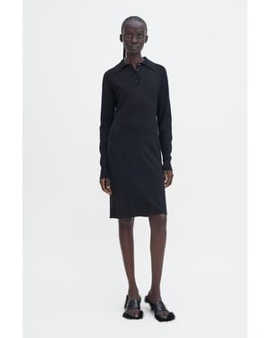 Filippa K Polo Merino Dress - Black