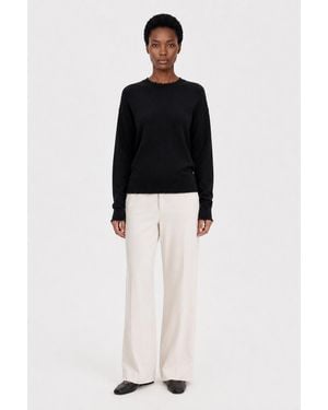 Filippa K Frayed R-Neck Top - Blue