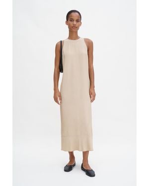 Filippa K Draped Twill Tank Dress - Natural