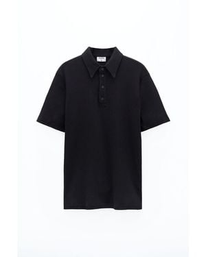 Filippa K Rib Polo Shirt - Blue