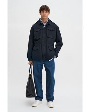 Filippa K Recycled Cotton Field Jacket - Blue