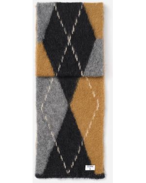 Filippa K Alpaca Check Scarf - Black