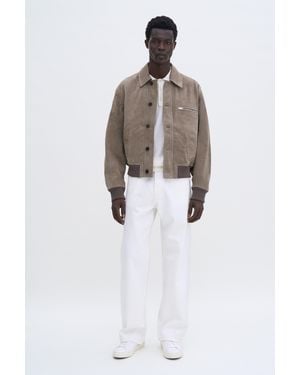 Filippa K Suede Flight Jacket - White