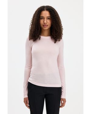 Filippa K Scooped Longsleeve Top - White