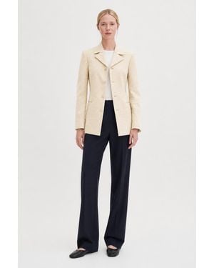 Filippa K Slim Textured Blazer - Natural