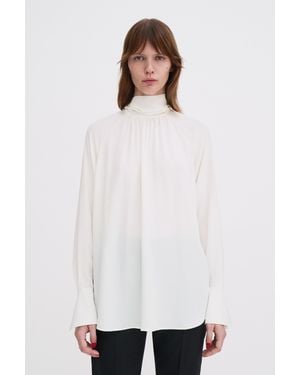 Filippa K Tie Neck Blouse - White