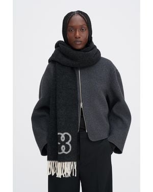 Filippa K Monogram Scarf - Black