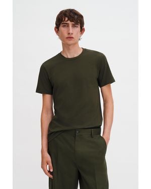 Filippa K Stretch Cotton Tee - Green