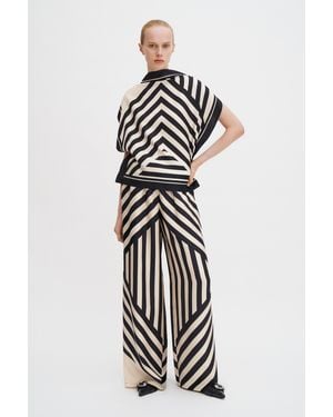 Filippa K Eve Relaxed Print Trousers - White