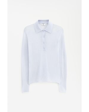Filippa K Knit Polo Jumper - White