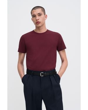 Filippa K Stretch Cotton Tee - Red