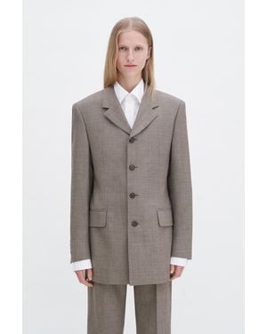 Filippa K Wool Blend Single Breasted Blazer - Grey